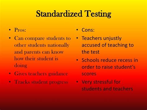 negatives of state testing